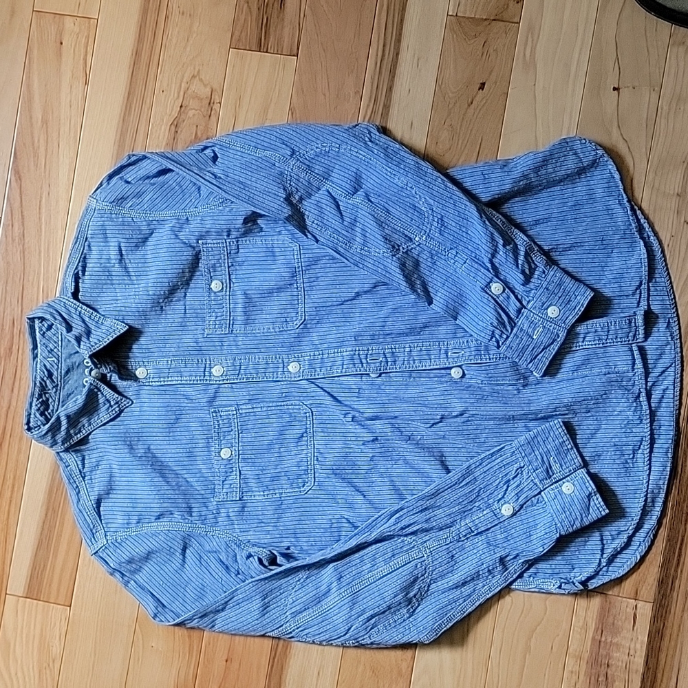 Gap striped denim work shirt medium 1969